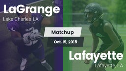 Matchup: LaGrange vs. Lafayette  2018