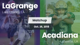 Matchup: LaGrange vs. Acadiana  2018