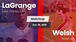 Matchup: LaGrange vs. Welsh  2019