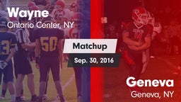 Matchup: Wayne vs. Geneva  2016