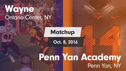 Matchup: Wayne vs. Penn Yan Academy  2015