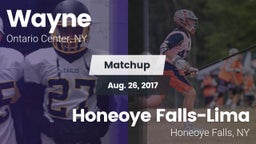 Matchup: Wayne vs. Honeoye Falls-Lima  2017