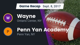 Recap: Wayne  vs. Penn Yan Academy  2017