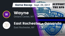 Recap: Wayne  vs. East Rochester - Gananda 2017