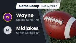 Recap: Wayne  vs. Midlakes  2017