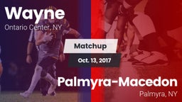 Matchup: Wayne vs. Palmyra-Macedon  2017