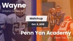 Matchup: Wayne vs. Penn Yan Academy  2018