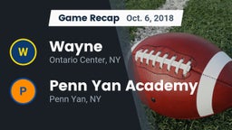 Recap: Wayne  vs. Penn Yan Academy  2018