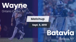 Matchup: Wayne vs. Batavia 2019