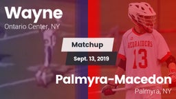 Matchup: Wayne vs. Palmyra-Macedon  2019