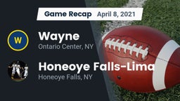 Recap: Wayne  vs. Honeoye Falls-Lima  2021