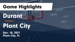 Durant  vs Plant City  Game Highlights - Dec. 10, 2021