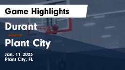 Durant  vs Plant City  Game Highlights - Jan. 11, 2023