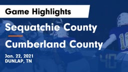 Sequatchie County  vs Cumberland County  Game Highlights - Jan. 22, 2021