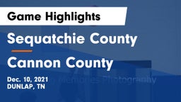 Sequatchie County  vs Cannon County  Game Highlights - Dec. 10, 2021