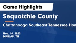 Sequatchie County  vs Chattanooga Southeast Tennessee Home Education Association Game Highlights - Nov. 16, 2023