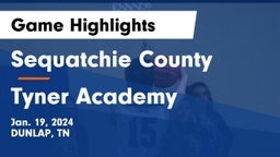 Sequatchie County  vs Tyner Academy  Game Highlights - Jan. 19, 2024