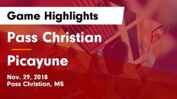 Pass Christian  vs Picayune  Game Highlights - Nov. 29, 2018