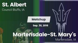 Matchup: St. Albert vs. Martensdale-St. Mary's  2016