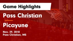 Pass Christian  vs Picayune  Game Highlights - Nov. 29, 2018