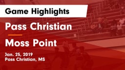 Pass Christian  vs Moss Point  Game Highlights - Jan. 25, 2019