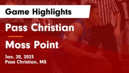 Pass Christian  vs Moss Point  Game Highlights - Jan. 20, 2023