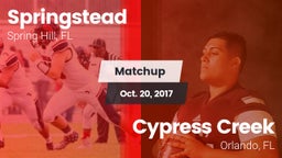 Matchup: Springstead vs. Cypress Creek  2017