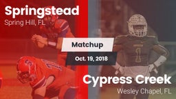 Matchup: Springstead vs. Cypress Creek  2018