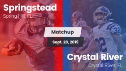 Matchup: Springstead vs. Crystal River  2019
