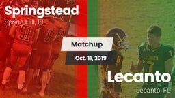 Matchup: Springstead vs. Lecanto  2019