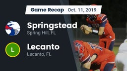 Recap: Springstead  vs. Lecanto  2019