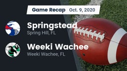 Recap: Springstead  vs. Weeki Wachee  2020