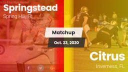 Matchup: Springstead vs. Citrus  2020