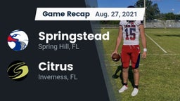 Recap: Springstead  vs. Citrus  2021