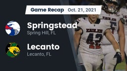 Recap: Springstead  vs. Lecanto  2021
