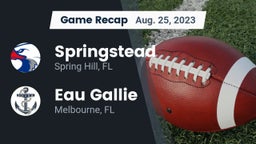 Recap: Springstead  vs. Eau Gallie  2023
