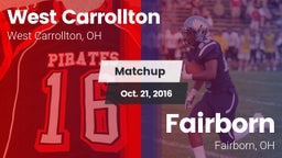Matchup: West Carrollton vs. Fairborn  2016