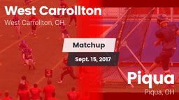 Matchup: West Carrollton vs. Piqua  2017