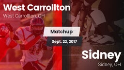 Matchup: West Carrollton vs. Sidney  2017