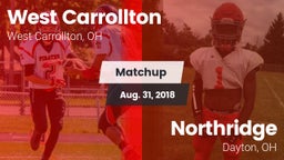 Matchup: West Carrollton vs. Northridge  2018