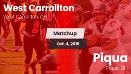 Matchup: West Carrollton vs. Piqua  2019