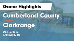 Cumberland County  vs Clarkrange  Game Highlights - Dec. 3, 2019