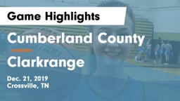Cumberland County  vs Clarkrange  Game Highlights - Dec. 21, 2019