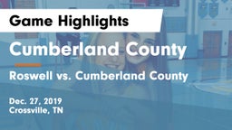 Cumberland County  vs Roswell vs. Cumberland County Game Highlights - Dec. 27, 2019