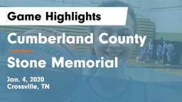 Cumberland County  vs Stone Memorial  Game Highlights - Jan. 4, 2020