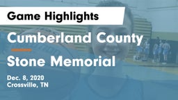 Cumberland County  vs Stone Memorial  Game Highlights - Dec. 8, 2020
