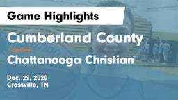 Cumberland County  vs Chattanooga Christian  Game Highlights - Dec. 29, 2020