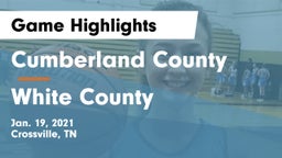 Cumberland County  vs White County  Game Highlights - Jan. 19, 2021