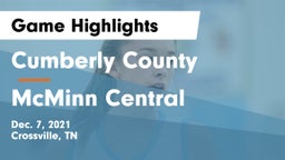 Cumberly County  vs McMinn Central  Game Highlights - Dec. 7, 2021