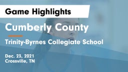 Cumberly County  vs Trinity-Byrnes Collegiate School Game Highlights - Dec. 23, 2021